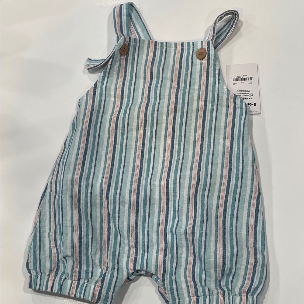 Striped Kids Overalls